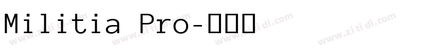 Militia Pro字体转换
